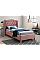 Односпальная кровать ASPEN VELVET 90x200 цвет античная роза / дуб BLUVEL 52 ASPENV90RD Signal