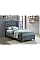 Односпальная кровать ASPEN VELVET 90x200 цвет серый / дуб BLUVEL 14 ASPENV90SZD Signal