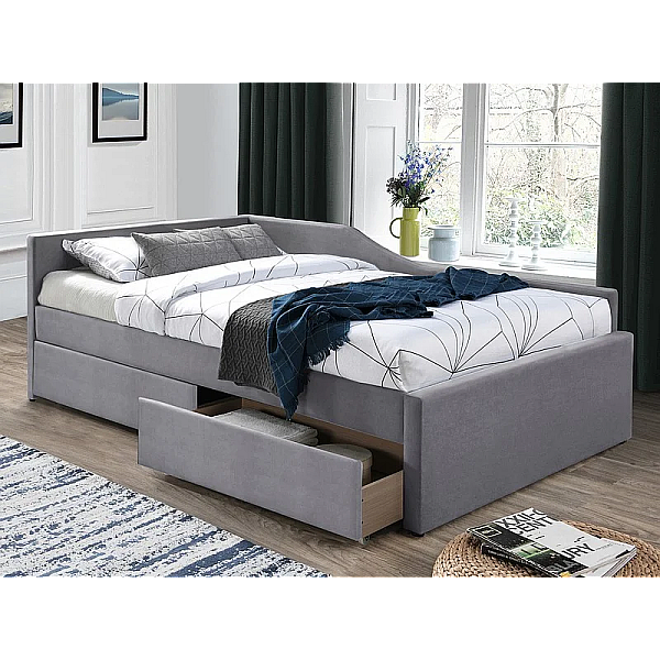 Кровать односпальная ELIOT VELVET 120X200 серый TAP. 142 ELIOTV120SZ Signal