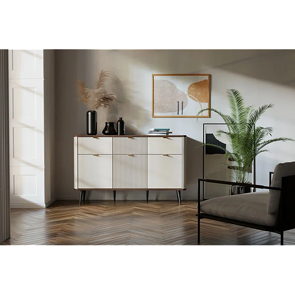 Комод MARLY REG 10 130х82х40 кашемир / орех Jurek