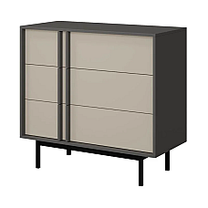 Комод ALSY REG 8 93х87х43 антрацит / бежевый Jurek
