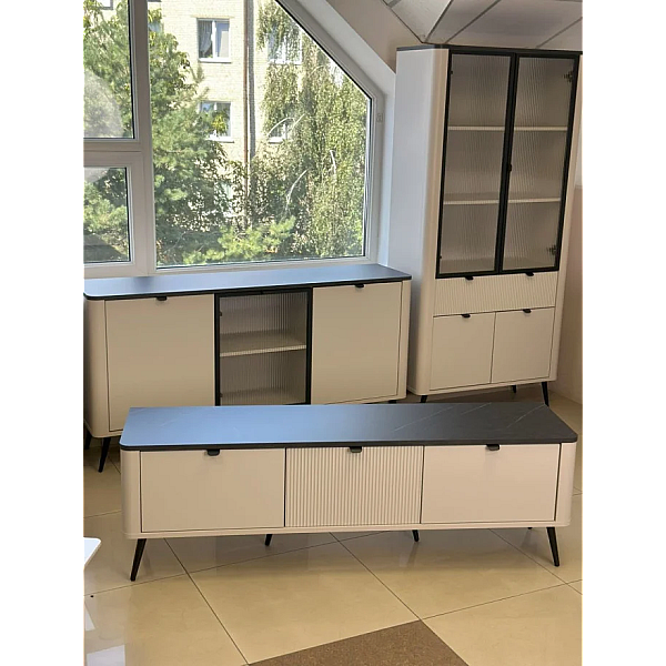 Комод MARLY REG 7 160х82х40 кашемир / серый Jurek