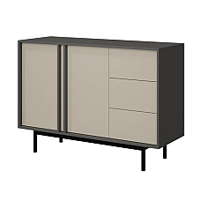 Комод ALSY REG 7 123х87х43 антрацит / бежевый Jurek