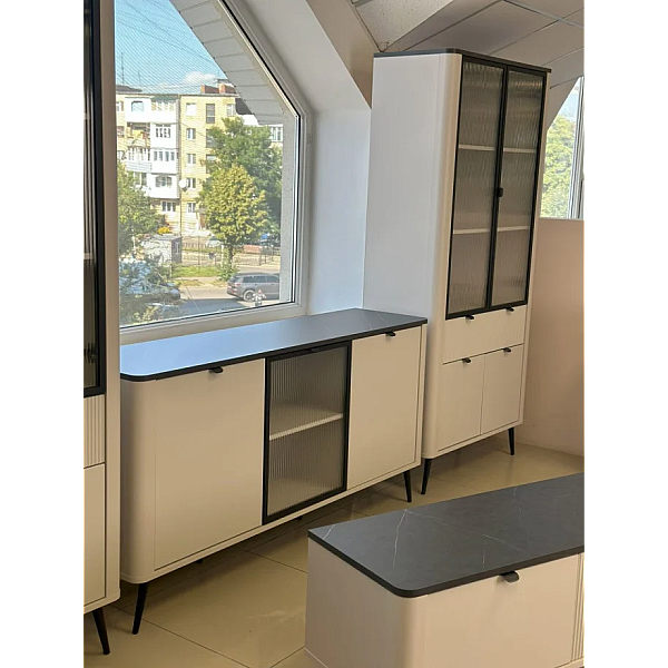 Комод MARLY REG 7 160х82х40 кашемир / серый Jurek