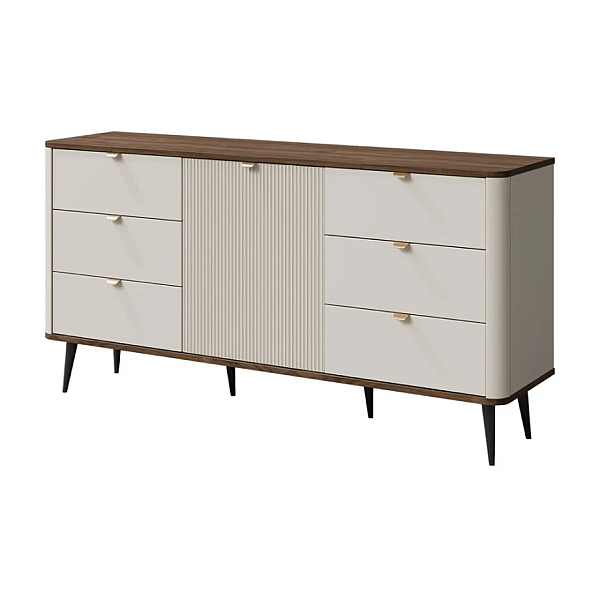 Комод MARLY REG 9 160х82х40 кашемир / орех Jurek