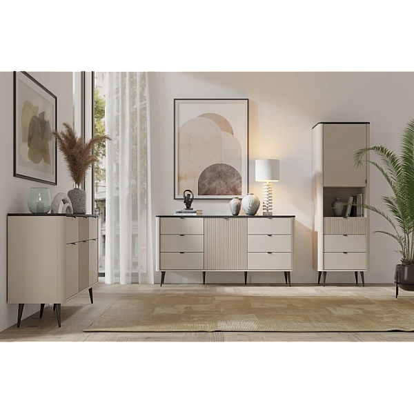 Комод MARLY REG 9 160х82х40 кашемир / серый Jurek