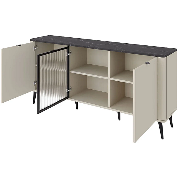 Комод MARLY REG 7 160х82х40 кашемир / орех Jurek