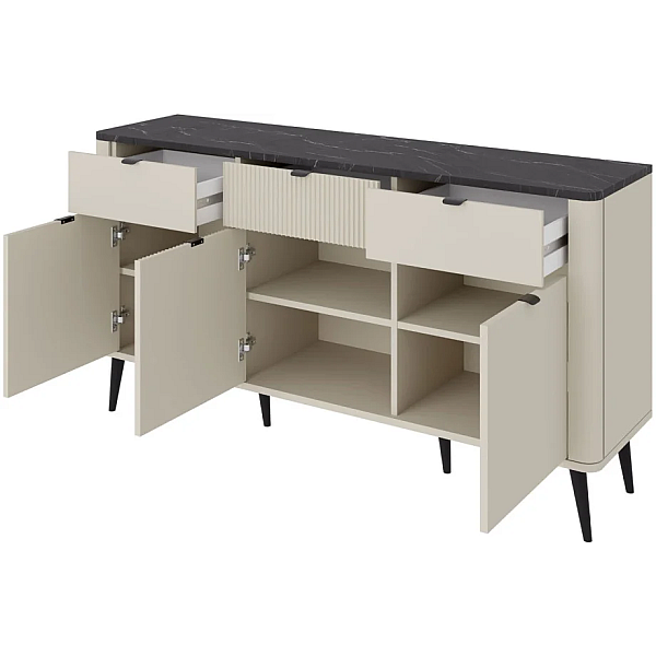 Комод MARLY REG 9 160х82х40 кашемир / серый Jurek