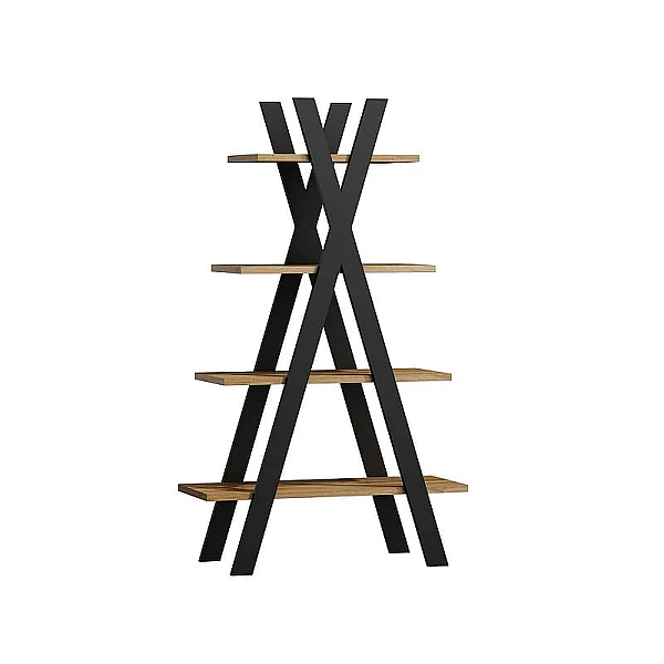 Стеллаж TIPI дуб один / черный 136x80 TIPIDWC Signal