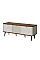 Тумба под телевизор MARLY REG 14 130х52х40 кашемир / орех Jurek