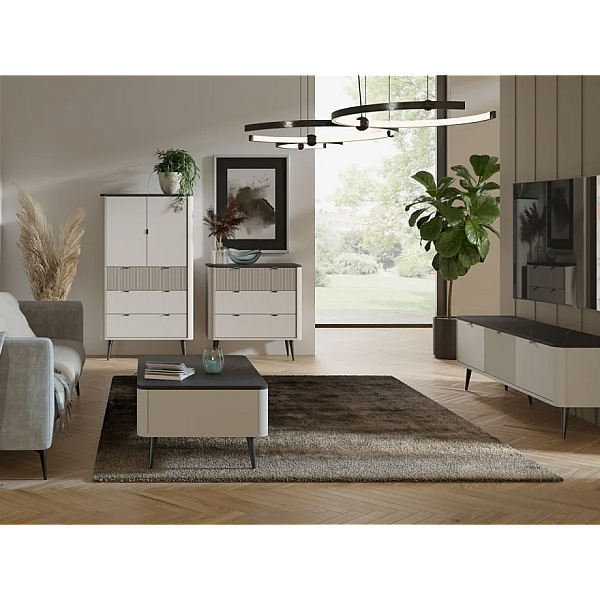Тумба под телевизор MARLY REG 13 160х52х40 кашемир / серый Jurek