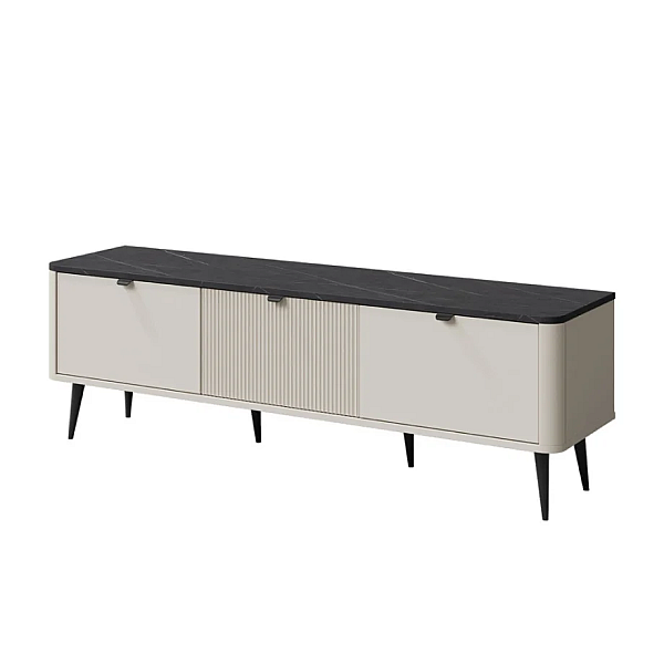 Тумба под телевизор MARLY REG 13 160х52х40 кашемир / серый Jurek