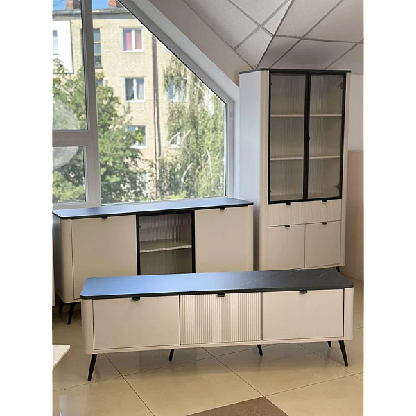 Тумба под телевизор MARLY REG 13 160х52х40 кашемир / серый Jurek