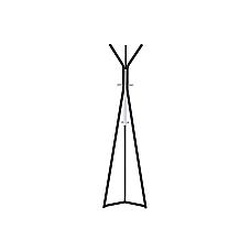 Вешалка напольная HERON черная HERONC Signal