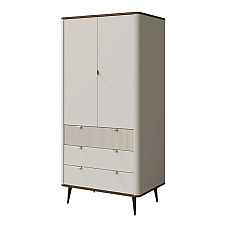 Витрина MARLY REG 1 90х191х40 кашемир / орех Jurek