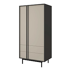 Витрина ALSY REG 1 93х195х60 антрацит / бежевый Jurek