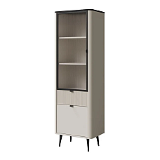 Витрина MARLY REG 3 60х191х40 кашемир / серый Jurek