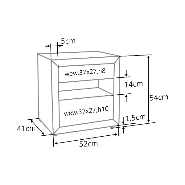 Прикроватная тумба ET-003 VELVET Античная роза ET003VRA Signal
