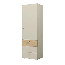 Шафа YUKI REG 4 60х185х40 сіра / бежева / дуб Jurek