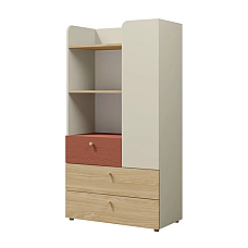 Шафа YUKI REG 6 80х150х40 сіра/бежева/дуб/коньяк Jurek