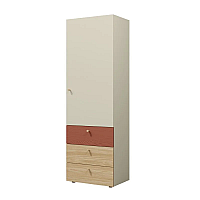 Шафа YUKI REG 4 60х185х40 сіра/бежева/дуб/коньяк Jurek