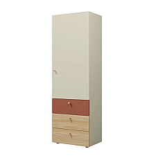 Шафа YUKI REG 4 60х185х40 сіра/бежева/дуб/коньяк Jurek