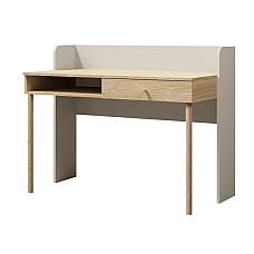 Стол компьютерный YUKI REG 11 124х93х60 серый / бежевый / дуб Jurek