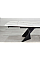 Обеденный раскладной стол EDMUND CERAMIC 160(240)*90 белый мат/черный Intarsio