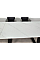 Стол обеденный раскладной BERNARD CERAMIC 140(200)*90 белый мат/черный Intarsio