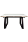 Стол обеденный раскладной BERNARD CERAMIC 140(200)*90 белый мат/черный Intarsio