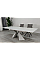 Обеденный раскладной стол LAURA CERAMIC 160(240)*90 белый мат/белый Intarsio