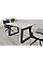 Стол обеденный раскладной BERNARD CERAMIC 140(200)*90 белый мат/черный Intarsio