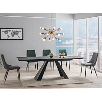 Стол обеденный раскладной Salvadore 90-160(240) Черный Мат SALVADOREC160 Signal