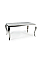Обеденный стол PRINCE CERAMIC 150*90 белый CALACATTA/хром PRINCEBCH150 Signal