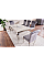 Обеденный стол PRINCE CERAMIC 150*90 белый CALACATTA/хром PRINCEBCH150 Signal
