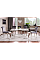 Обеденный стол PRINCE CERAMIC 150*90 белый CALACATTA/хром PRINCEBCH150 Signal