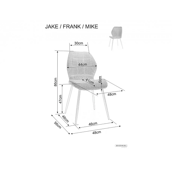 Стул FRANK NEA Черный Стелаж / Черный 19 FRANKNCC Signal