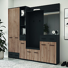 Передпокій Амбре Дуб артизан/Антрацит Світ Меблів