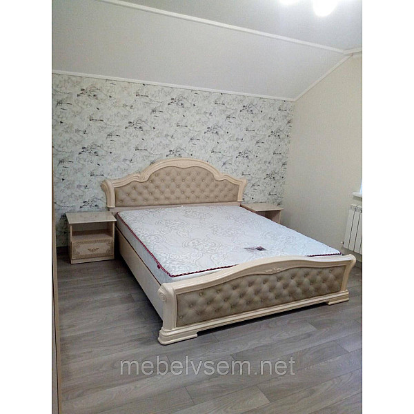 Тумба Венеция Новая пено беж Пино / Пино, лак, художественная печать Мир Мебели
