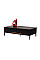 Журнальний стіл "Палермо" чорний онікс Vetro Mebel