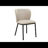 Стілець M-140 білий пісок + чорний Vetro Mebel