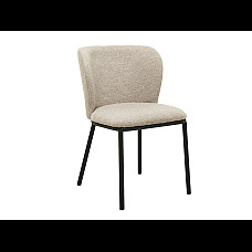 Стілець M-140 білий пісок + чорний Vetro Mebel