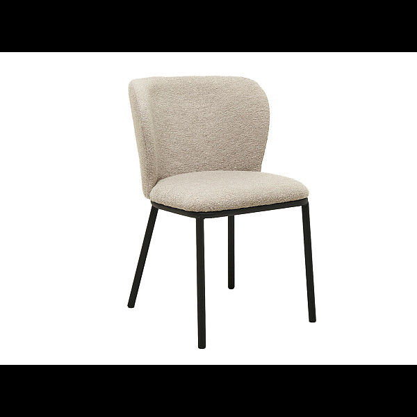 Стілець M-140 білий пісок + чорний Vetro Mebel