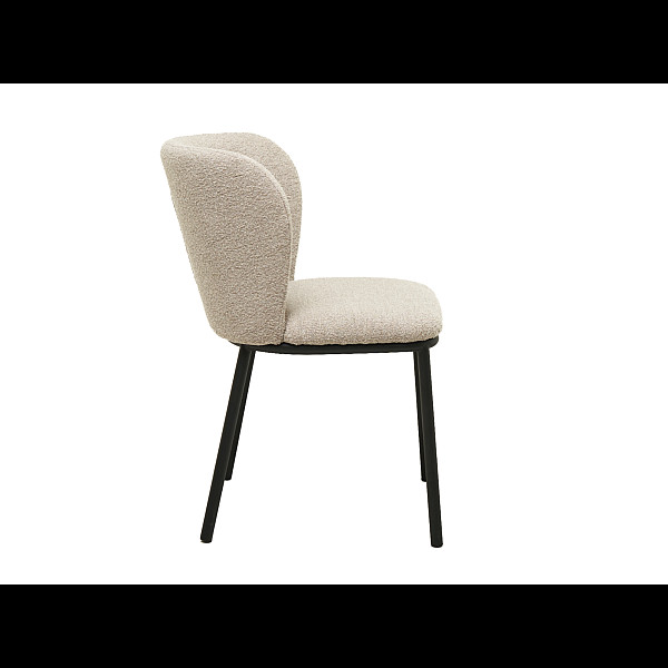 Стілець M-140 білий пісок + чорний Vetro Mebel
