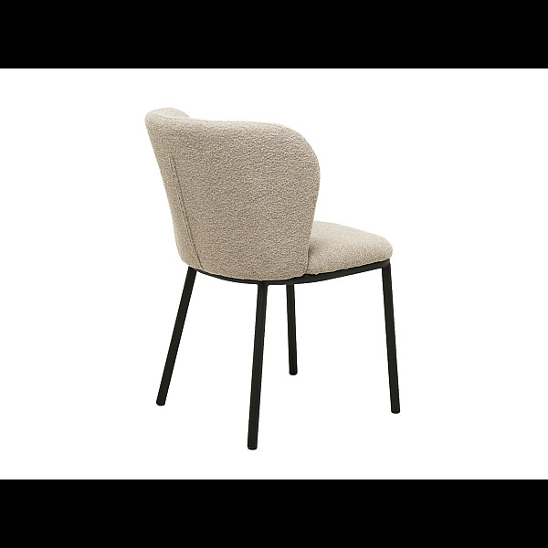 Стілець M-140 білий пісок + чорний Vetro Mebel
