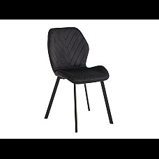 Стілець N-54 чорний велюр + чорний Vetro Mebel