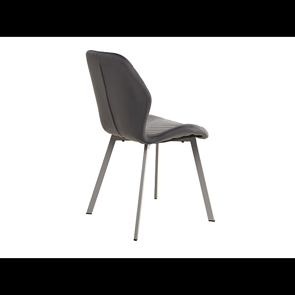 Стілець N-54 темно-сірий велюр + сірий Vetro Mebel