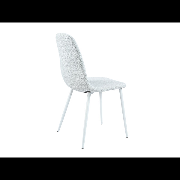 Стілець N-160 айворі букле + білий Vetro Mebel