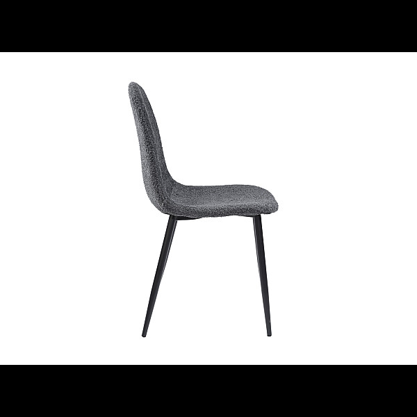 Стілець N-160 попільний букле + чорний Vetro Mebel