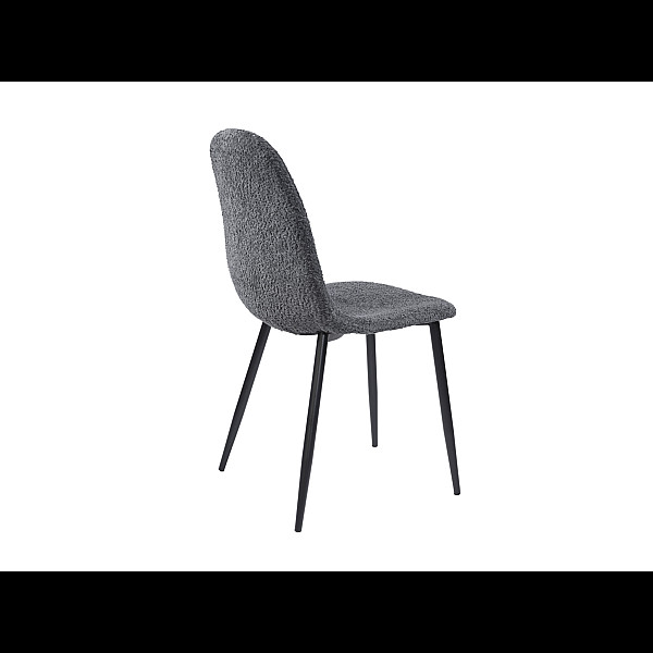 Стілець N-160 попільний букле + чорний Vetro Mebel